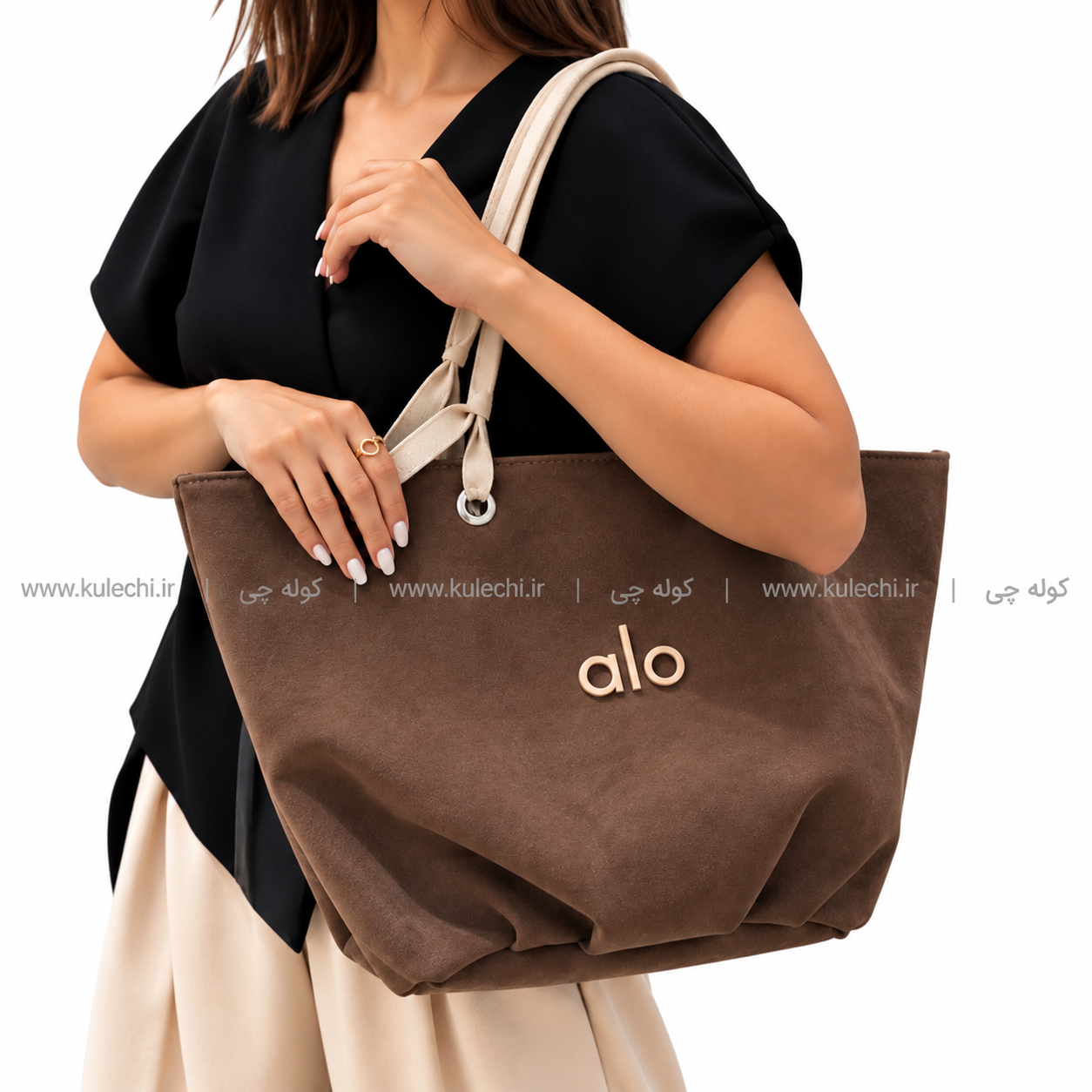 کیف توت بگ چرم جیر زنانه  alo (الو) کد L120