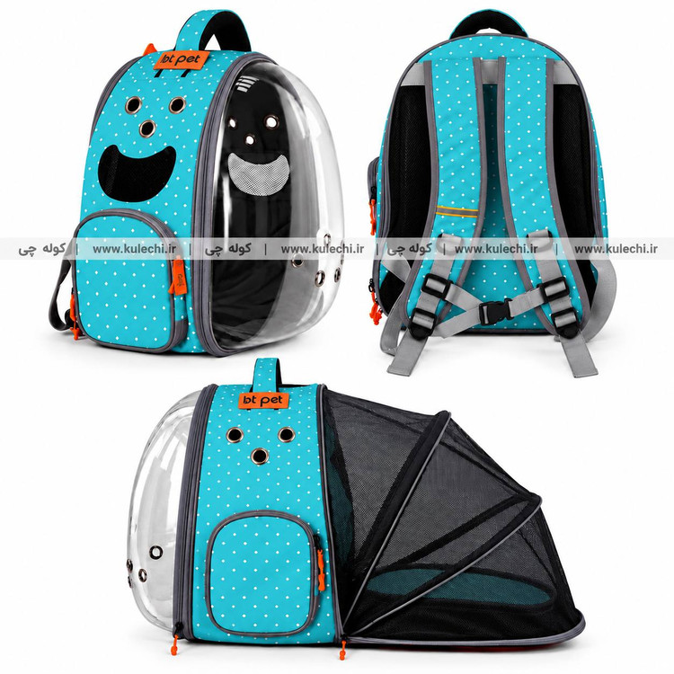 کوله پشتی حمل سگ و گربه پارکدار پلاس(BT pet) مدل B40